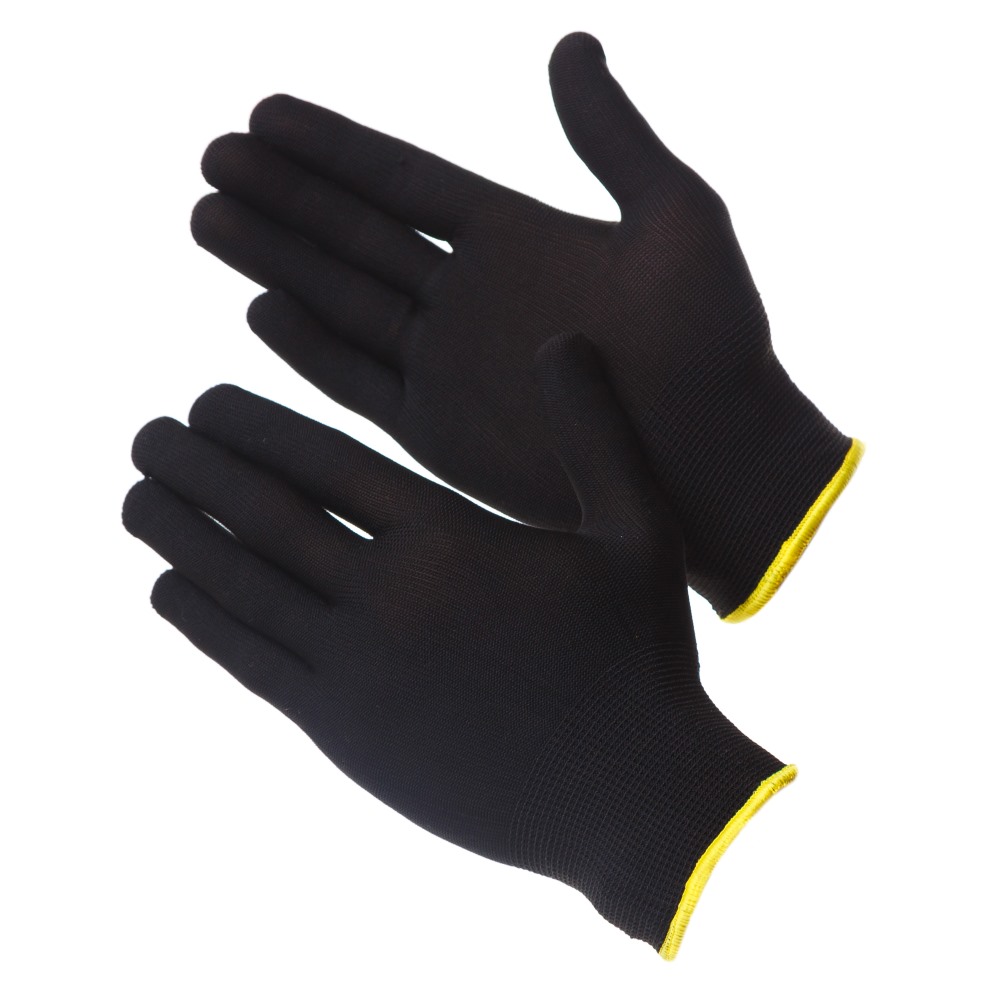 Перчатки нейлоновые без покрытия Gward Touch Black (Black 8)