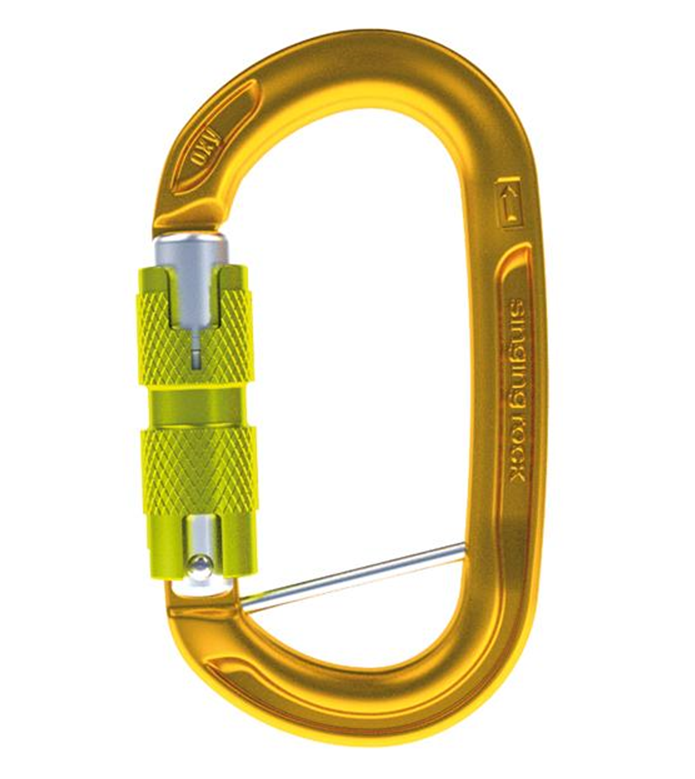 Карабин SingingRock Oxy BC Twist Lock (K0123EC06 Желтый)