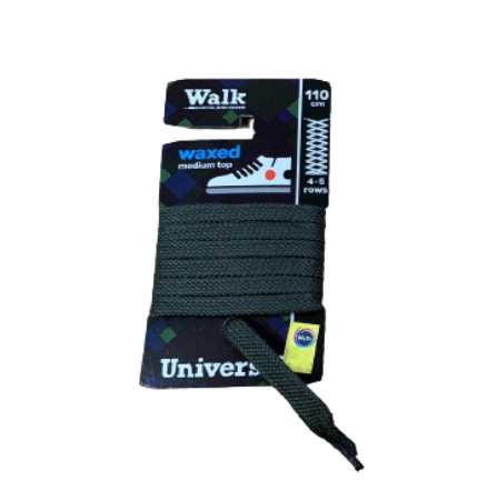 Шнурки для обуви Walk Universal Waxed 110см (Черный)