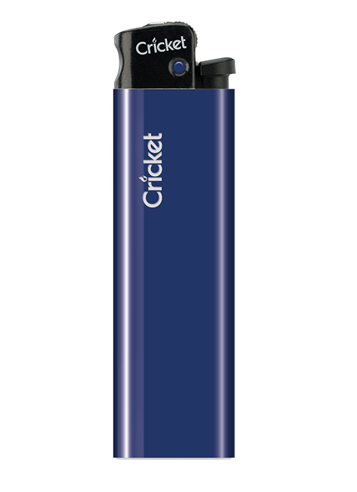 Зажигалка Cricket ЕД-1 New Standart кремниевая пластиковая (Синий)