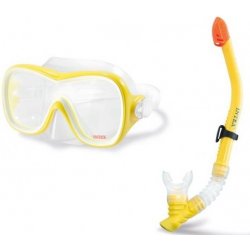 Маска и трубка для плавания Intex Wave Rider Swim Set (от 8 лет) (Желтый)