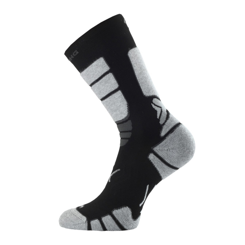 Носки трекинговые Lasting ILR 908 (Серый-Черный XL (46-49))