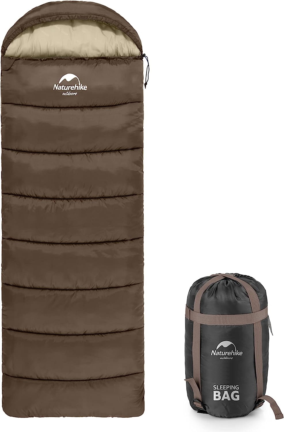 Спальный мешок Naturehike U250 (Коричневый 190 R)