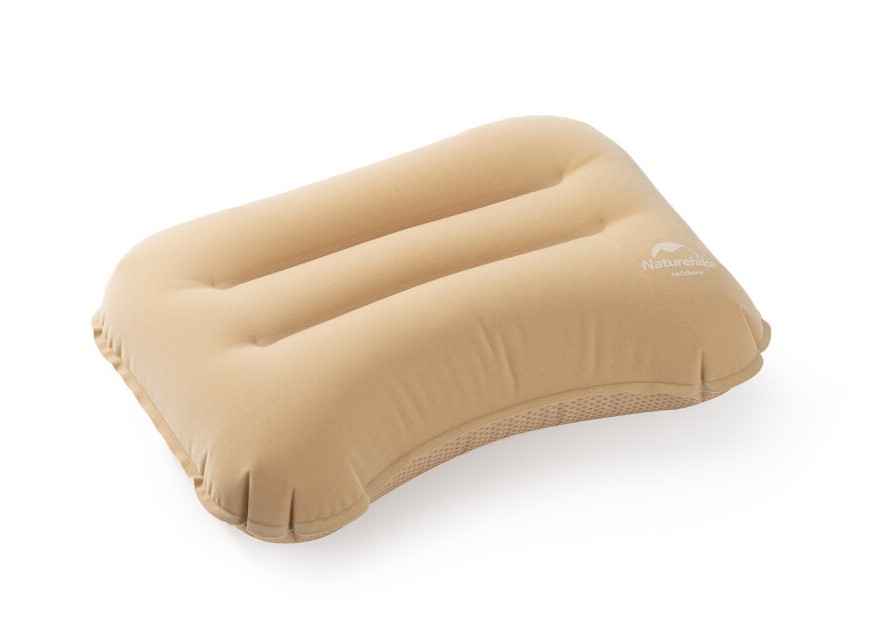 Подушка надувная Naturehike Portable TPU Flocking Inflatable Pillow (Хаки)