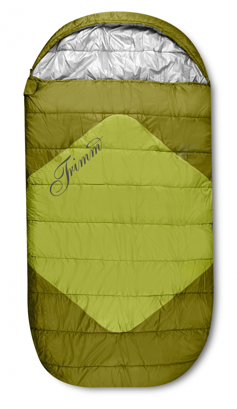 Увеличенный спальный мешок Trimm Divan (Kiwi green/mid.green 195 R)