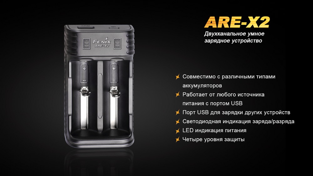 Зарядное устройство-powerbank Fenix ARE-X2 - туристическое снаряжение в Минске. Фото �2