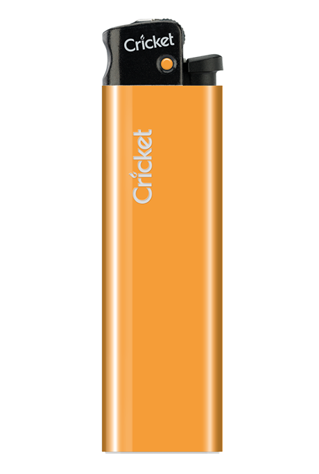 Зажигалка Cricket ЕД-1 New Standart кремниевая пластиковая (Оранжевый)