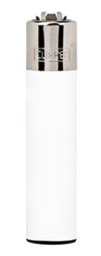 Зажигалка кремниевая пластиковая Clipper CP11RH (Белый)