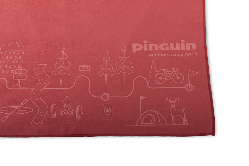 Полотенце Pinguin Micro Towel XL (677034 Red Map)