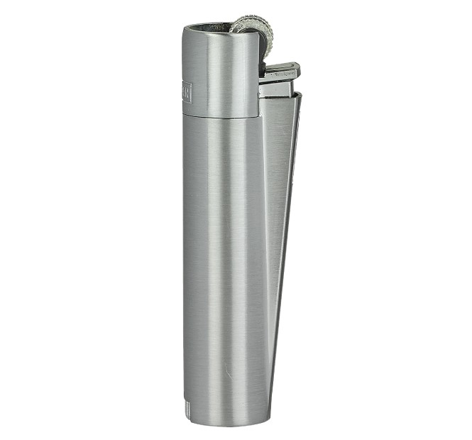 Зажигалка кремниевая металлическая Clipper CMP11R (Metal Carbon Silver)