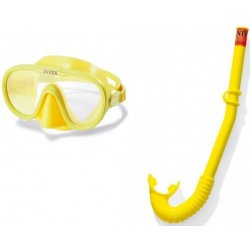 Маска и трубка для плавания Intex Adventurer Swim Set (от 8 лет) (Желтый)