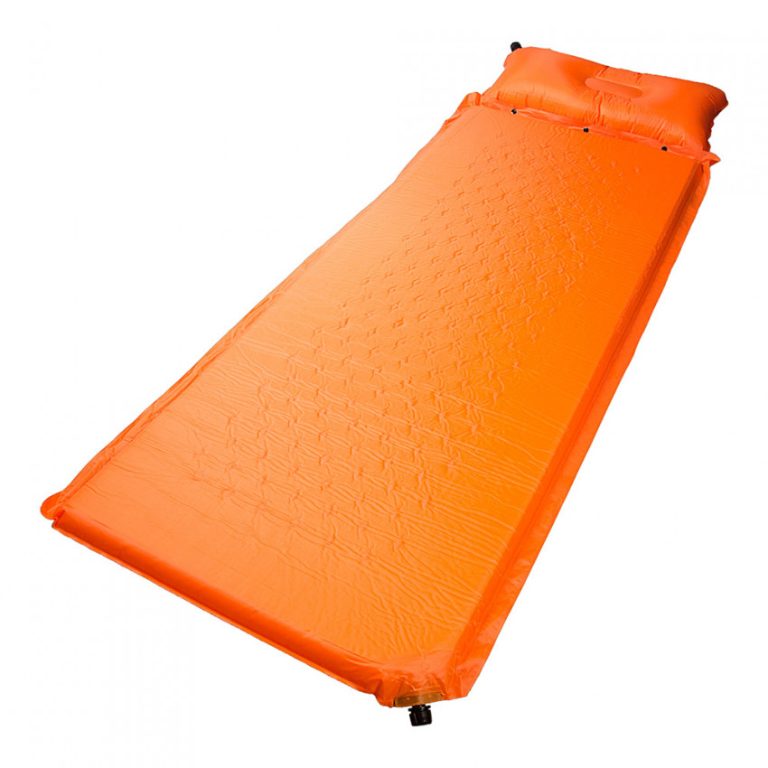 Самонадувающийся коврик Tramp 50 TRI-017 с подушкой (Оранжевый)