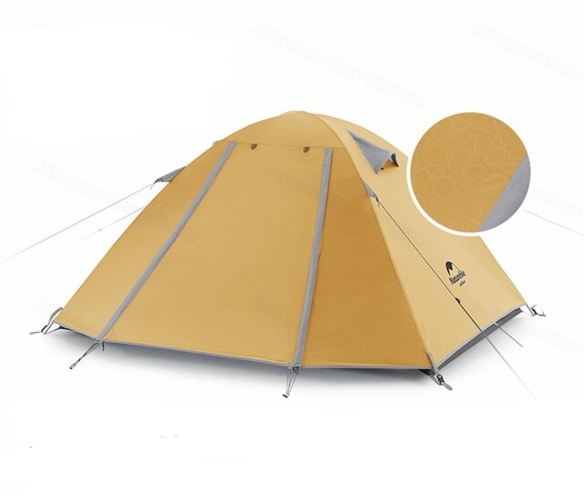 Палатка Naturehike P-Series 4 (210T) (Желтый)