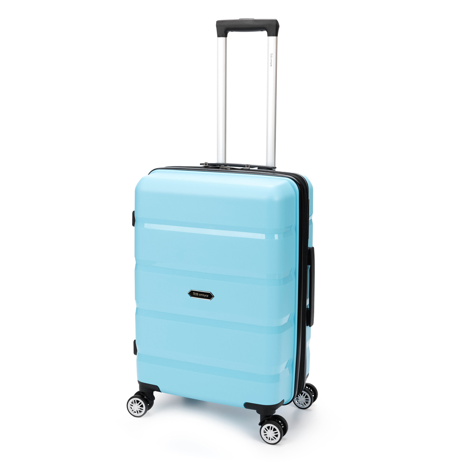 Чемодан Torber В отпуск M 55 л (T1902M-Tur Голубой)