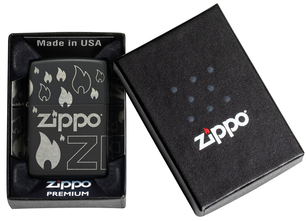 Zippo 48908 Classic Zippo Black Matte - туристическое снаряжение в Минске. Фото �6 Zippo 48908 Classic Zippo Black Matte - туристическое снаряжение в Минске. Фото �6