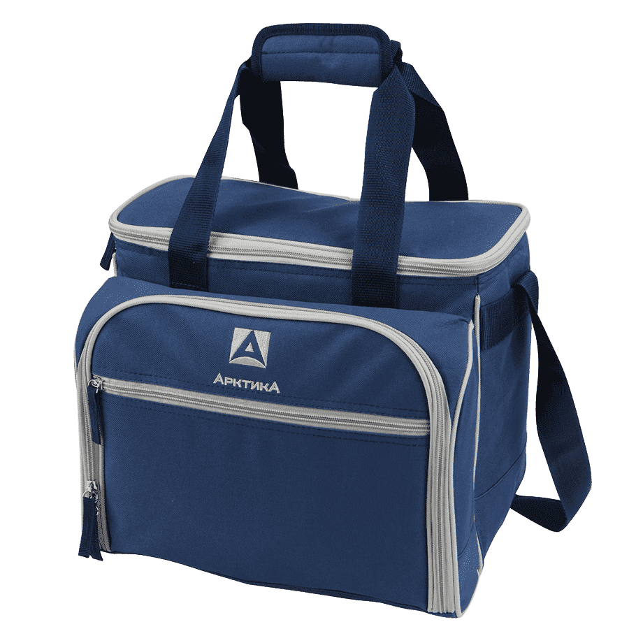 Термосумка Арктика 4100-4 с набором посуды (Синий)