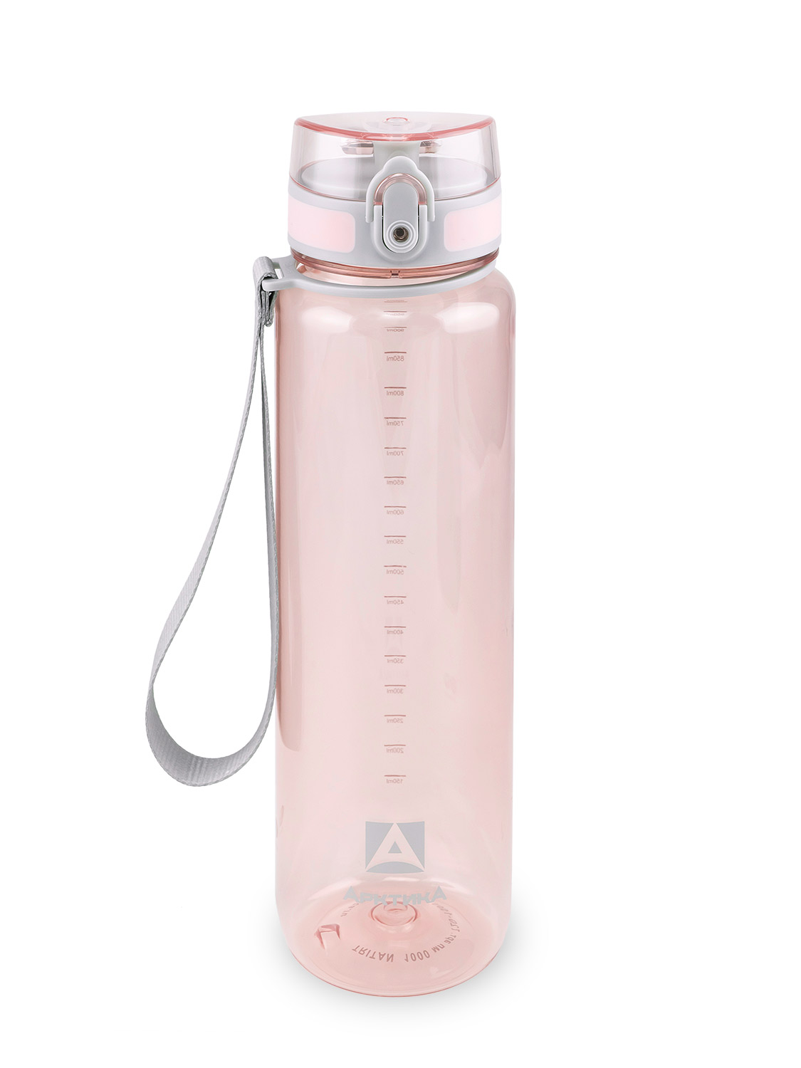 Питьевая прозрачная бутылка Арктика 720-1000 из тритана с ситечком (720-1000-PK Розовый)