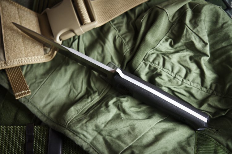 Нож Kizlyar Supreme Trident AUS-8 Stonewash - туристическое снаряжение в Минске. Фото �3