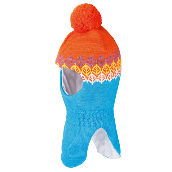 Шапка-шлем Satila Hjalmy детская (421 Сине-оранжевый 47)