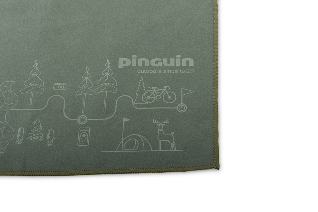 Полотенце Pinguin Micro Towel XL (677089 Grey Map)