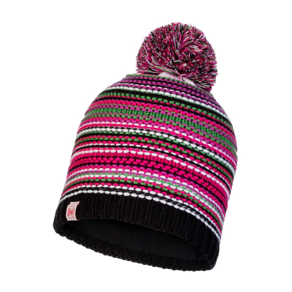Шапка Buff Knitted & Polar Hat Junior Amity Multi 113533 (Розовый 53см)