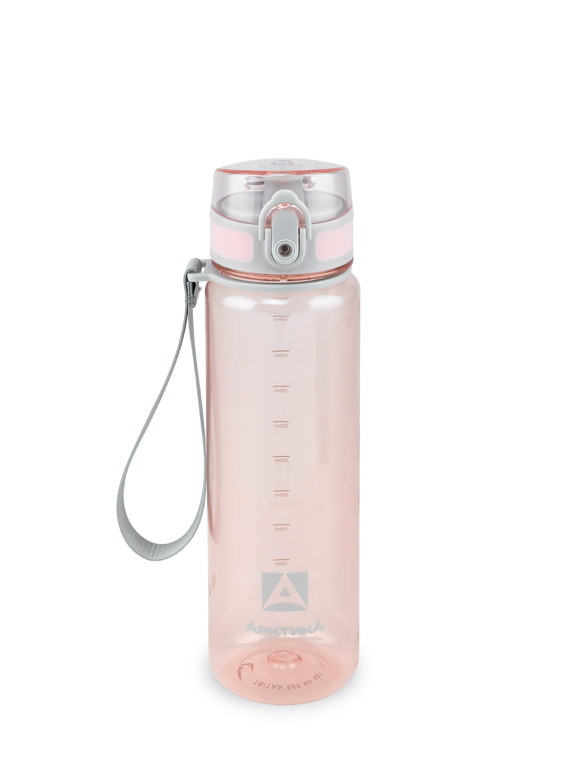 Питьевая прозрачная бутылка Арктика 720-500 из тритана с ситечком (720-500-PK Розовый)