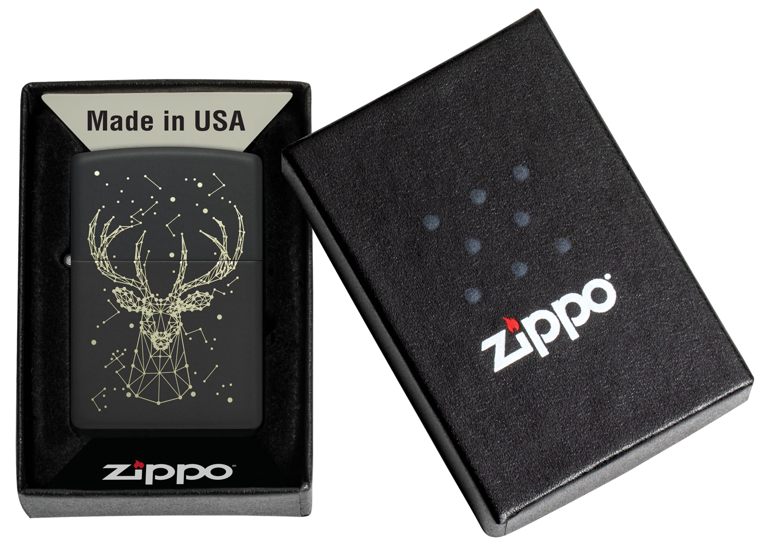 Zippo 48385 Deer Black Matte - туристическое снаряжение в Минске. Фото �4 Zippo 48385 Deer Black Matte - туристическое снаряжение в Минске. Фото �4