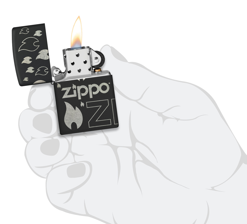 Zippo 48908 Classic Zippo Black Matte - туристическое снаряжение в Минске. Фото �3 Zippo 48908 Classic Zippo Black Matte - туристическое снаряжение в Минске. Фото �3