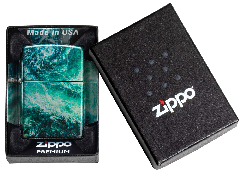 Zippo 48621 Rogue Wave Tumbled Chrome - туристическое снаряжение в Минске. Фото �6 Zippo 48621 Rogue Wave Tumbled Chrome - туристическое снаряжение в Минске. Фото �6