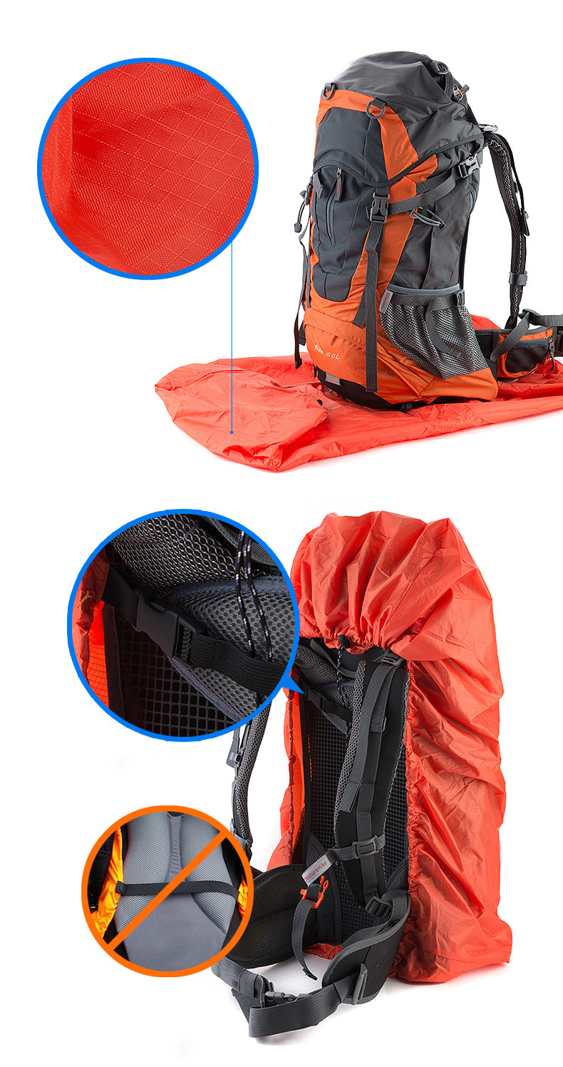 Накидка на рюкзак Naturehike Backpack Covers L (50-75л.). Фото �3