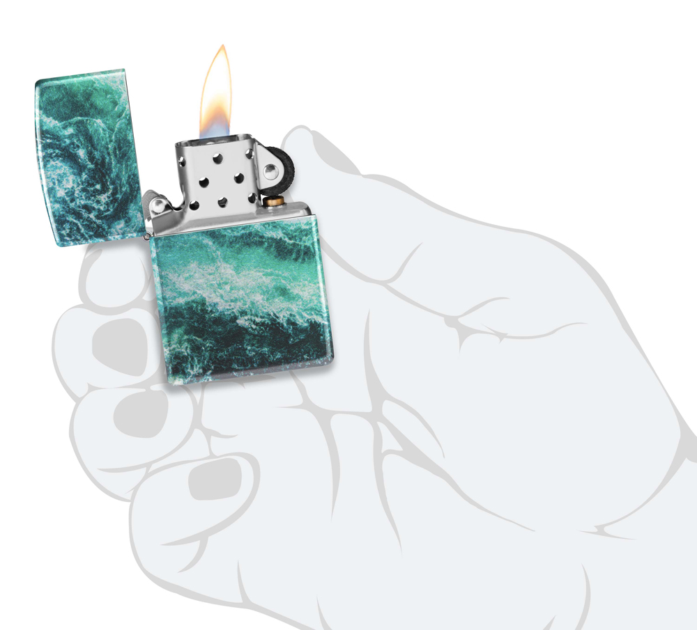 Zippo 48621 Rogue Wave Tumbled Chrome - туристическое снаряжение в Минске. Фото �3 Zippo 48621 Rogue Wave Tumbled Chrome - туристическое снаряжение в Минске. Фото �3