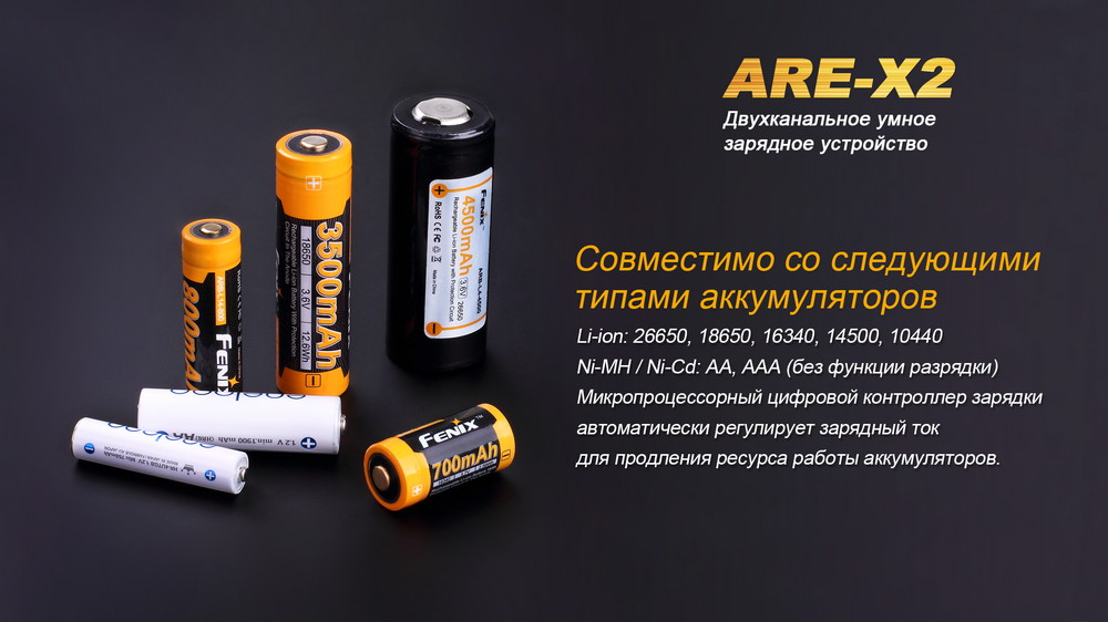 Зарядное устройство-powerbank Fenix ARE-X2 - туристическое снаряжение в Минске. Фото �3