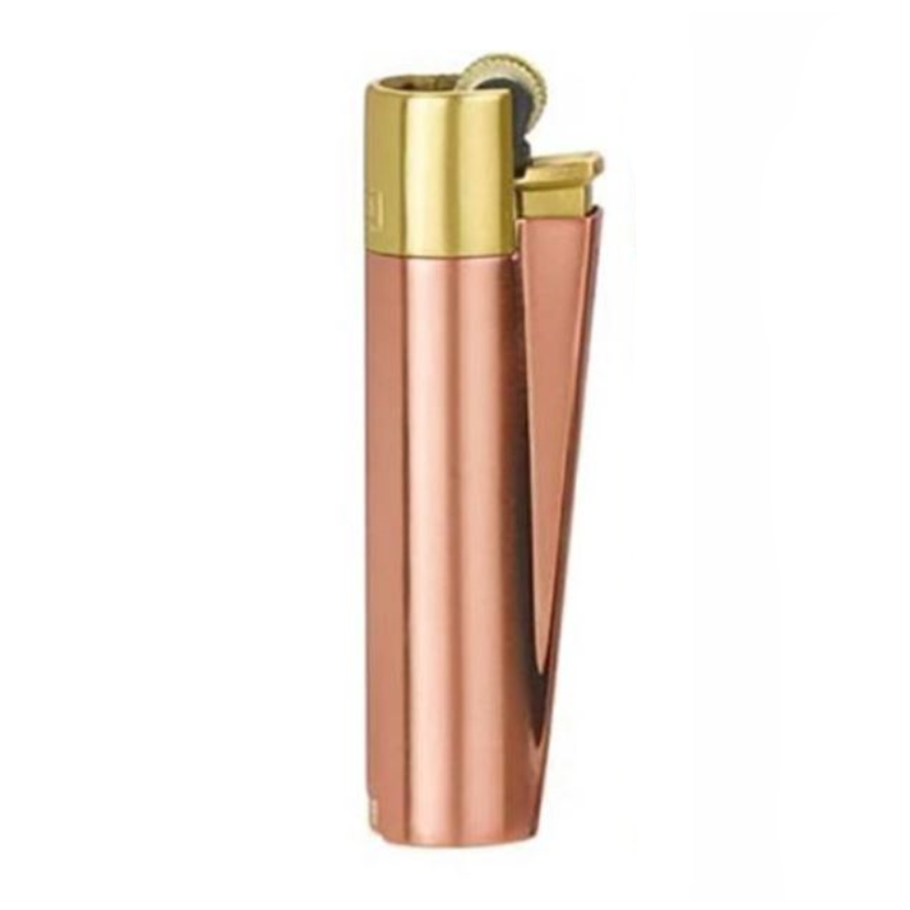 Зажигалка кремниевая металлическая Clipper CMP11R (Gold Marble Pink)