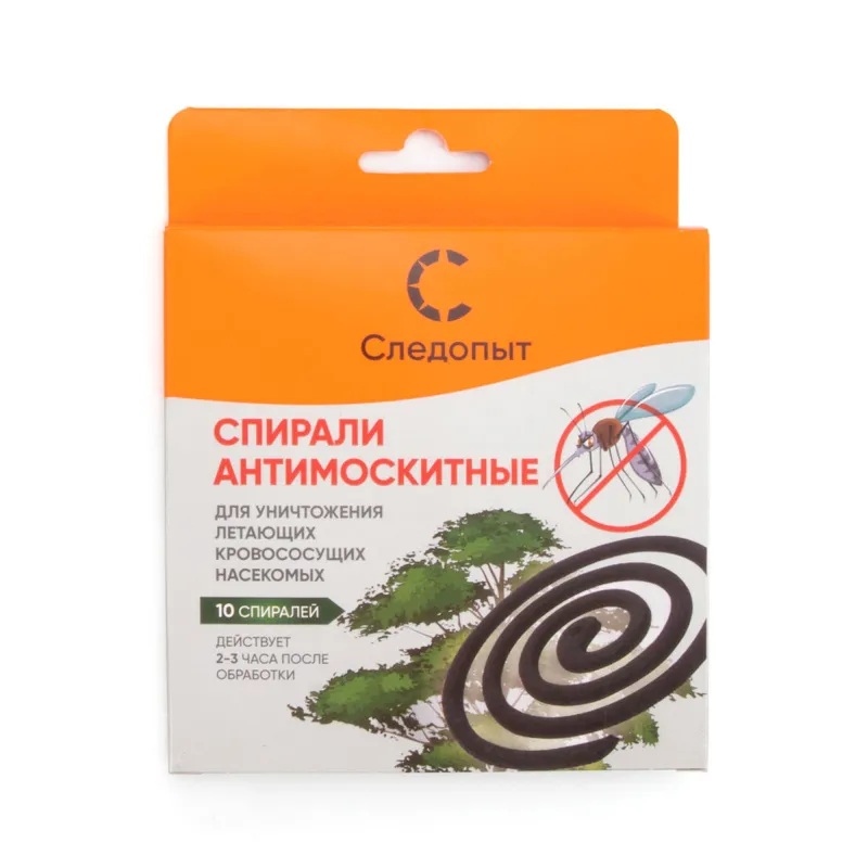Антикомариные спирали Следопыт 10 шт - туристическое снаряжение в Минске