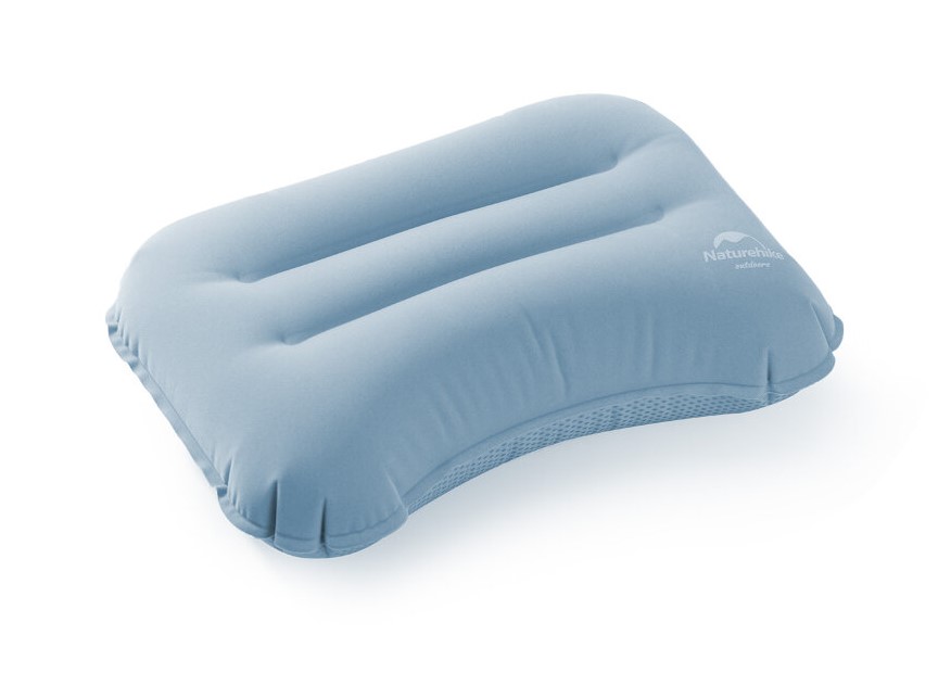 Подушка надувная Naturehike Portable TPU Flocking Inflatable Pillow (Голубой)