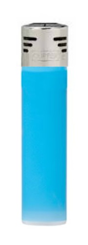 Зажигалка с пьезо-поджигом пластиковая Clipper CK11R (Синий)