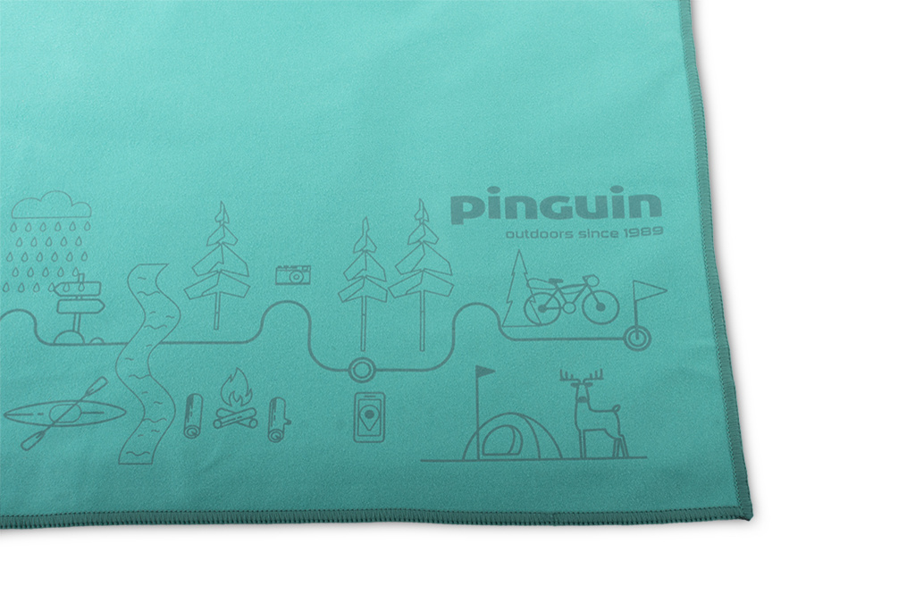 Полотенце Pinguin Micro Towel XL (677065 Petrol Map)