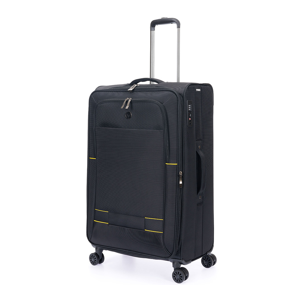 Чемодан Torber Brosno L 85 л (T1901L-Black Черный)