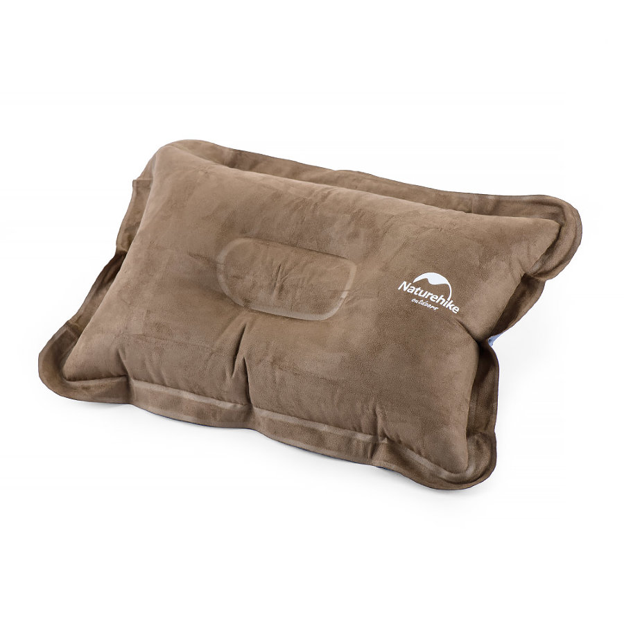 Подушка надувная Naturehike Comfortable Suede Pillow (Коричневый)