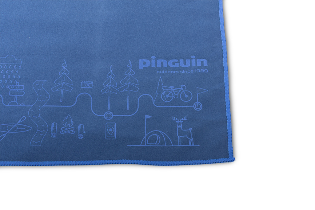 Полотенце Pinguin Micro Towel L (677256 Blue Map)