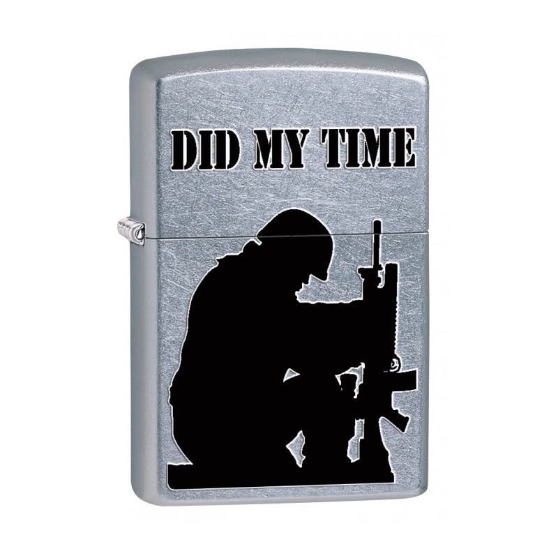 Zippo Army Soldier, Did My Time - Street Chrome - туристическое снаряжение в Минске Zippo Army Soldier, Did My Time - Street Chrome - туристическое снаряжение в Минске