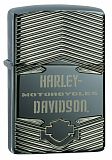 Zippo Armor Harley-Davidson Deep Carved, Black Ice - туристическое снаряжение в Минске