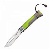 Нож Opinel №8 Outdoor Earth, зеленый - туристическое снаряжение в Минске