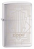 Zippo 49206 Zippo Deco Design Brushed Chrome - туристическое снаряжение в Минске