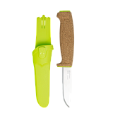 Нож Morakniv Floating Knife (S) Lime, пробковая ручка, зеленый - туристическое снаряжение в Минске