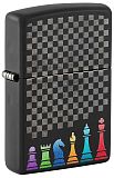 Zippo 48662 Chess Pieces Black Matte - туристическое снаряжение в Минске