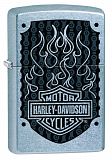 Zippo Harley Davidson Black Flames - Street Chrome - туристическое снаряжение в Минске