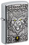 Zippo 48690 Wolf Emblem Brushed Chrome - туристическое снаряжение в Минске