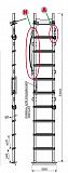 Лестница Техношанс Луско-2-3,3 диэлектрическая для опор ВЛ купить в Минске в магазине Робинзон