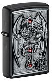 Zippo 49755 Winged Dragon Cross Black Matte - туристическое снаряжение в Минске